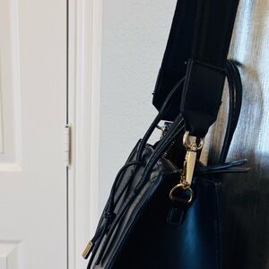 Elegant Black ZARA Leather Handbag